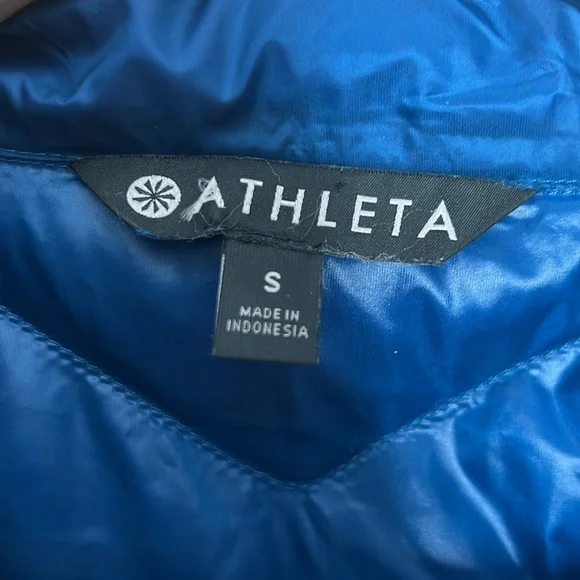 Athleta Banner Peak Down Jacket | Blue | Women’s Small - Picture 3 of 9